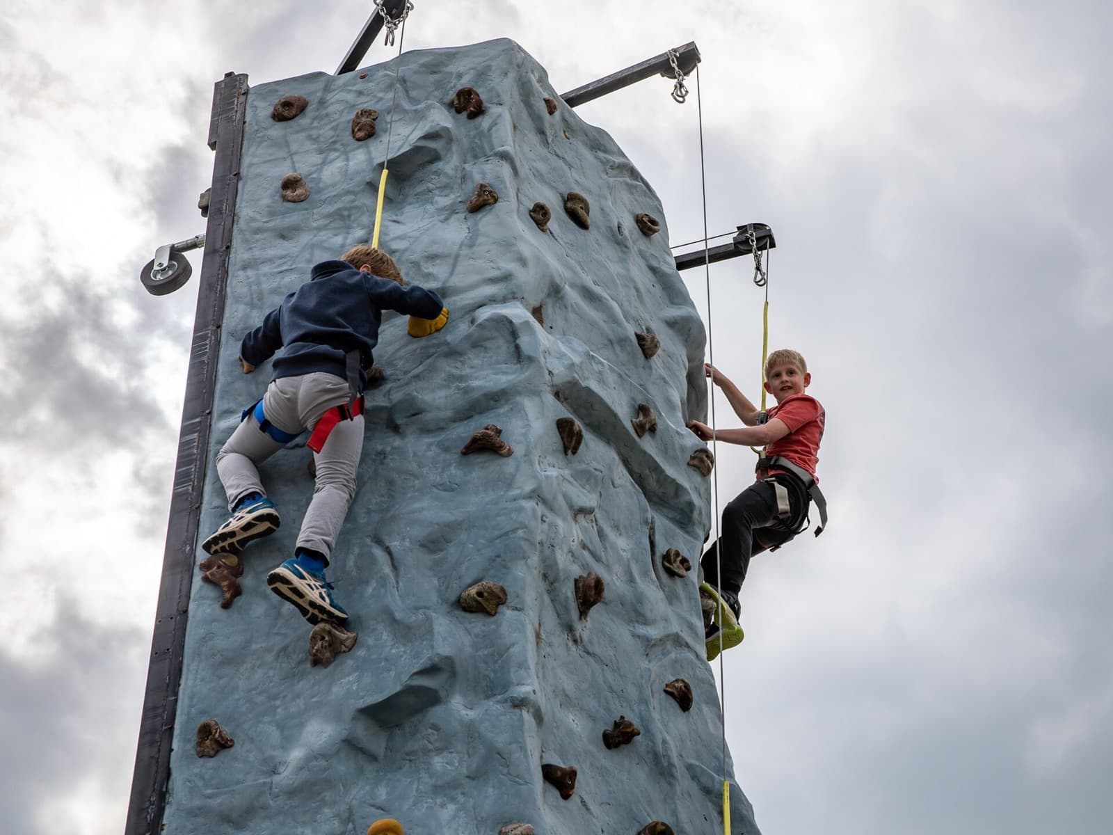 Kids climbing, first visit $15 (sample)